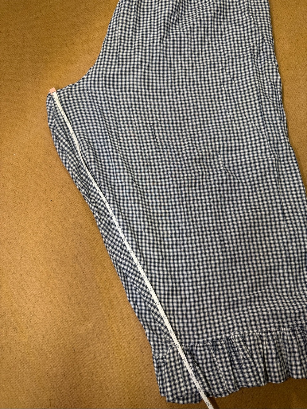 Sonderhaus Blue Plaid Boxer Pants 3XL Cotton Ruffle Hem - Picture 10 of 11